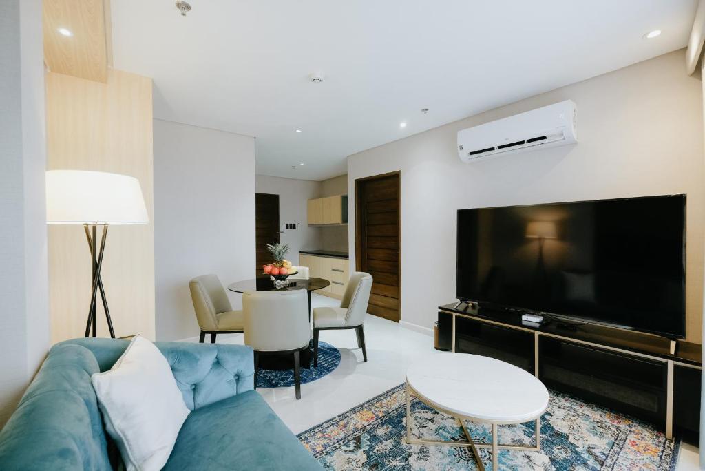 TV a/nebo společenská místnost v ubytování El Bien Hotel Tagaytay