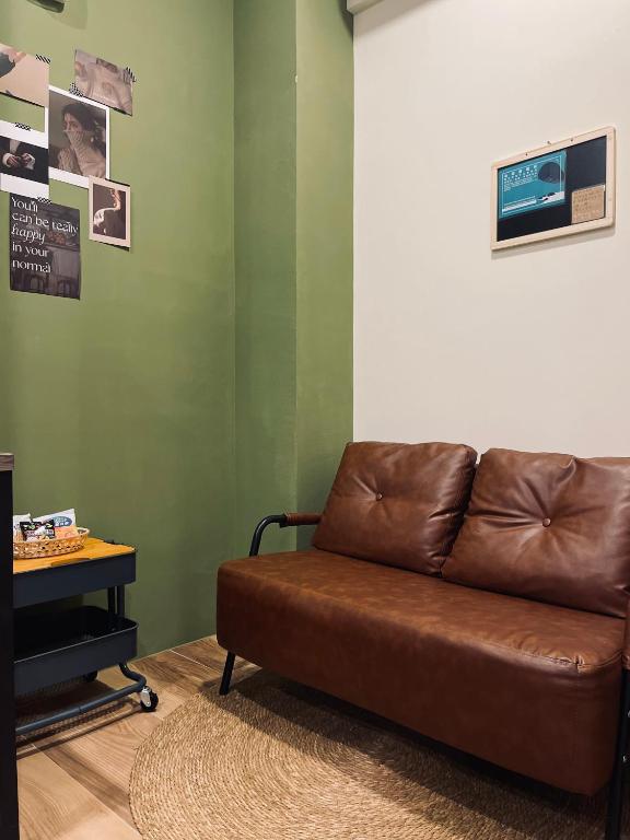 Posezení v ubytování 鄉間小路 Home 備有專屬停車場