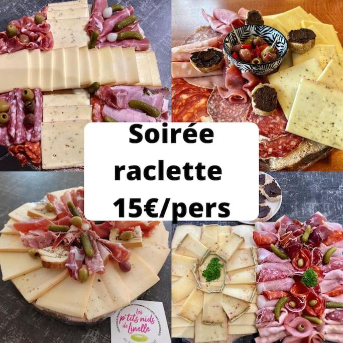 a collage of pictures of different types of cheese at Le Repaire du p&#39;tit Chartreux by LPNL in Rives
