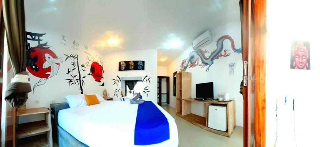 TV a/nebo společenská místnost v ubytování Dream Hotel