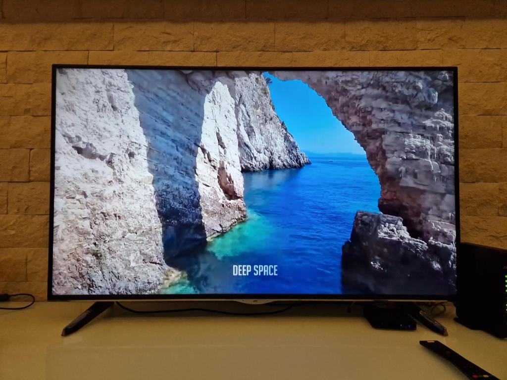 TV a/nebo společenská místnost v ubytování Apartment Lasta