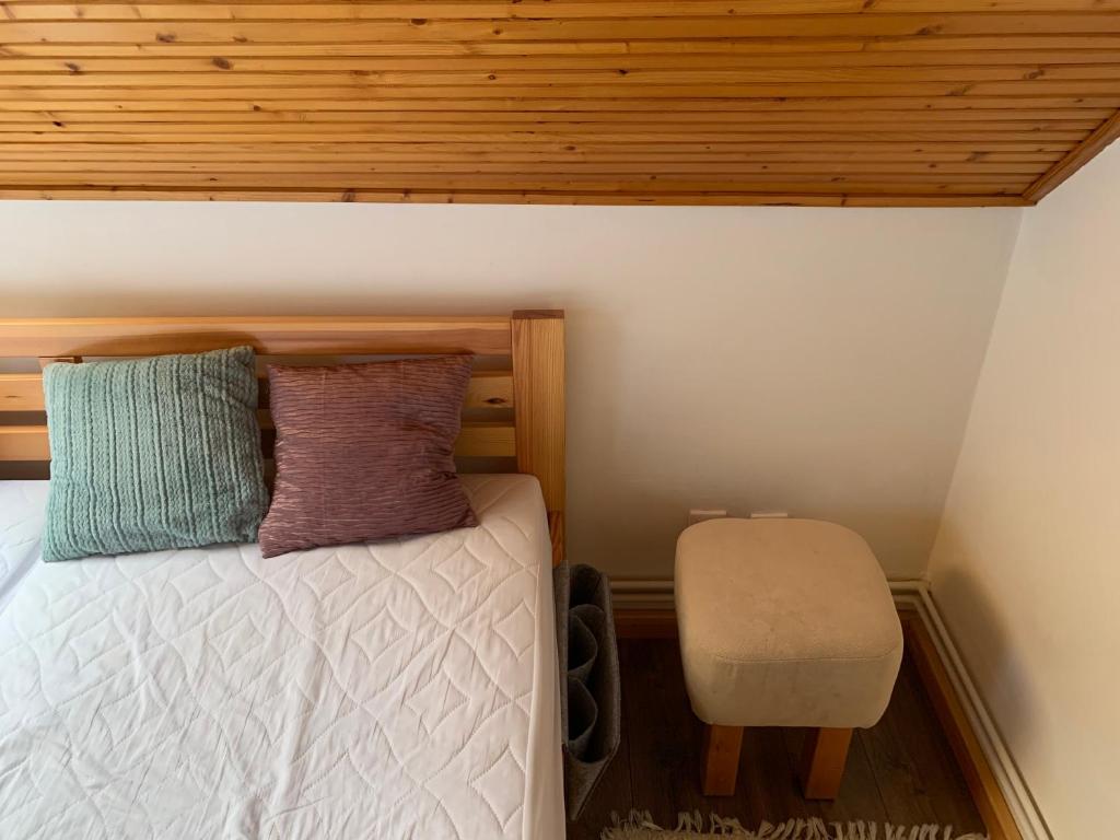 Postel nebo postele na pokoji v ubytování Bolla Nyaralóház