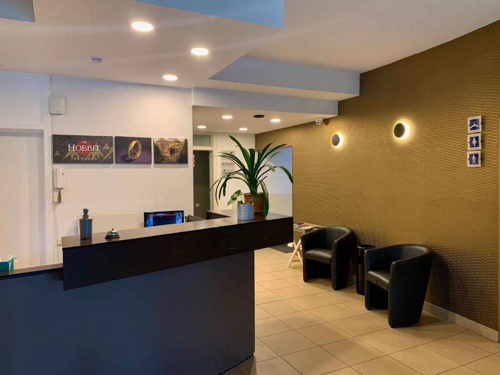 Posezení v ubytování Hobbit Hotel Mechelen