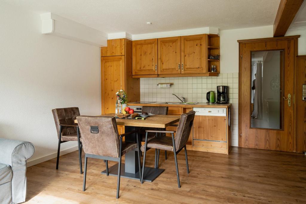 Kuchyň nebo kuchyňský kout v ubytování Gästehaus Dauser