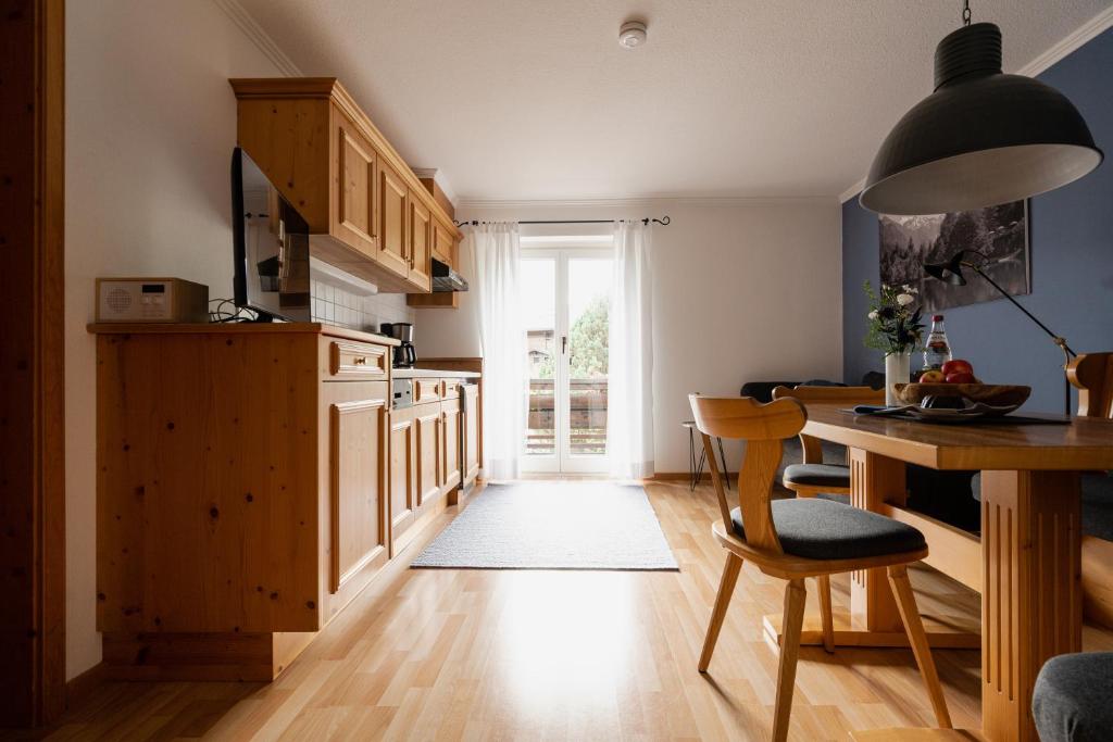 Kuchyň nebo kuchyňský kout v ubytování Gästehaus Dauser