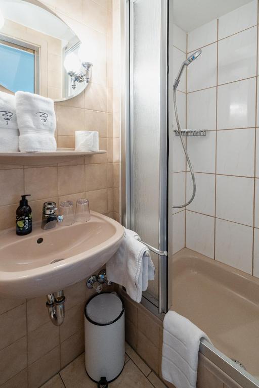 Koupelna v ubytování Gästehaus Dauser