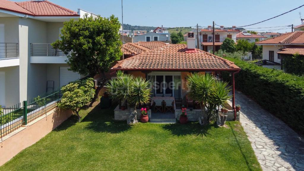 A garden outside Private Paradise in Nikiti