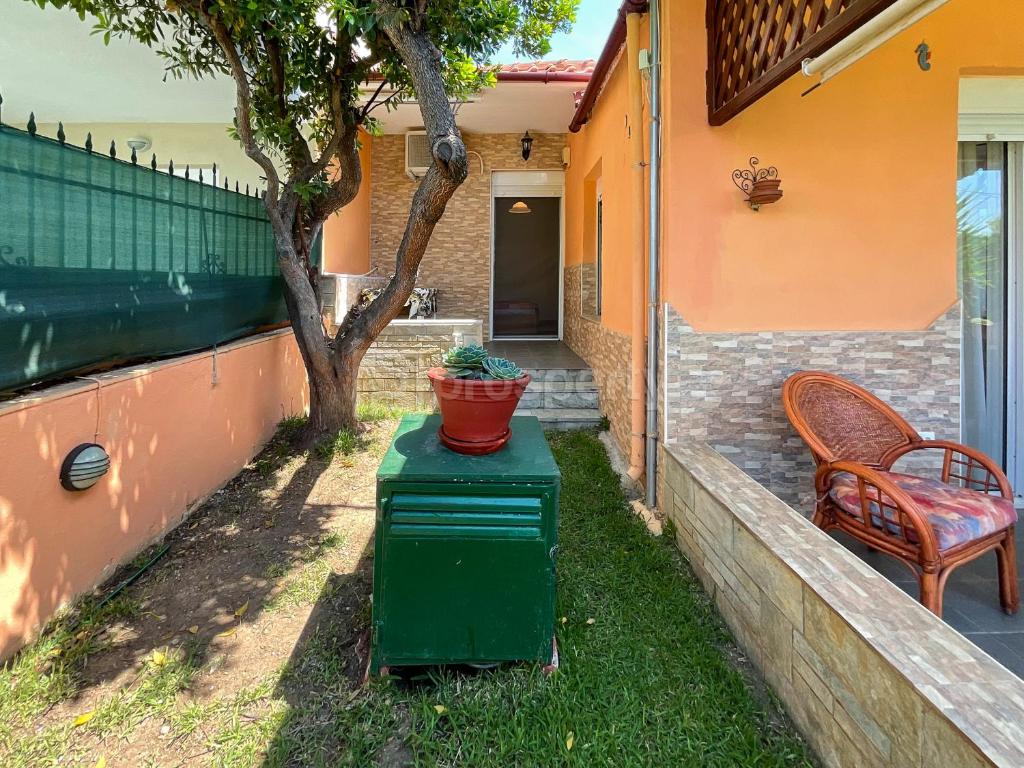 A garden outside Private Paradise in Nikiti