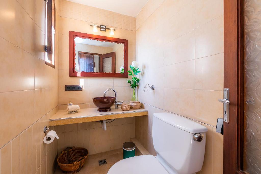 Koupelna v ubytování Finca Pep