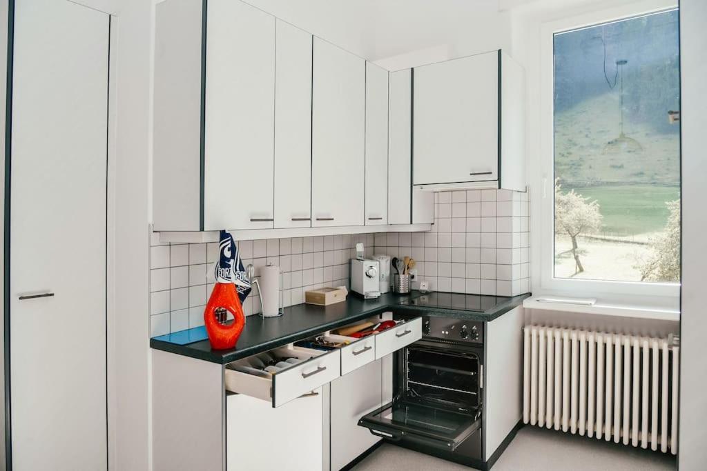 Kuchyň nebo kuchyňský kout v ubytování Casa Celio Ambrì