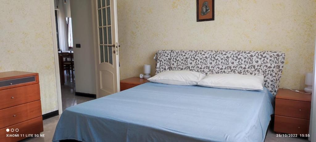 Posteľ alebo postele v izbe v ubytovaní DA U BACCI - LOANO