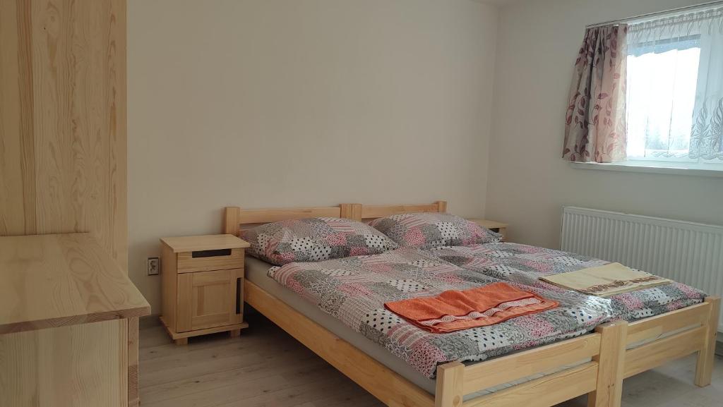 Postel nebo postele na pokoji v ubytování Privat Liska