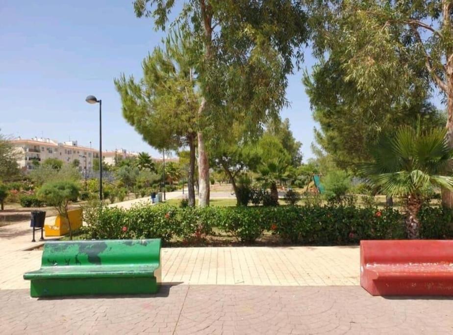 Zahrada ubytování Alojamiento con piscina y parking en Sevilla