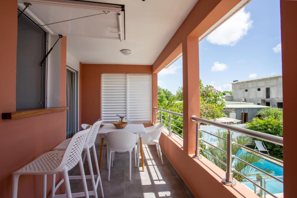 Balkón nebo terasa v ubytování Hôtel Guadeloupe Palm Suites