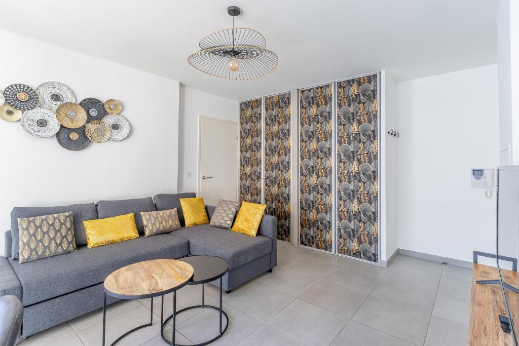 Posezení v ubytování Panier, Major, appartement de 47 m2, parking et terrasse