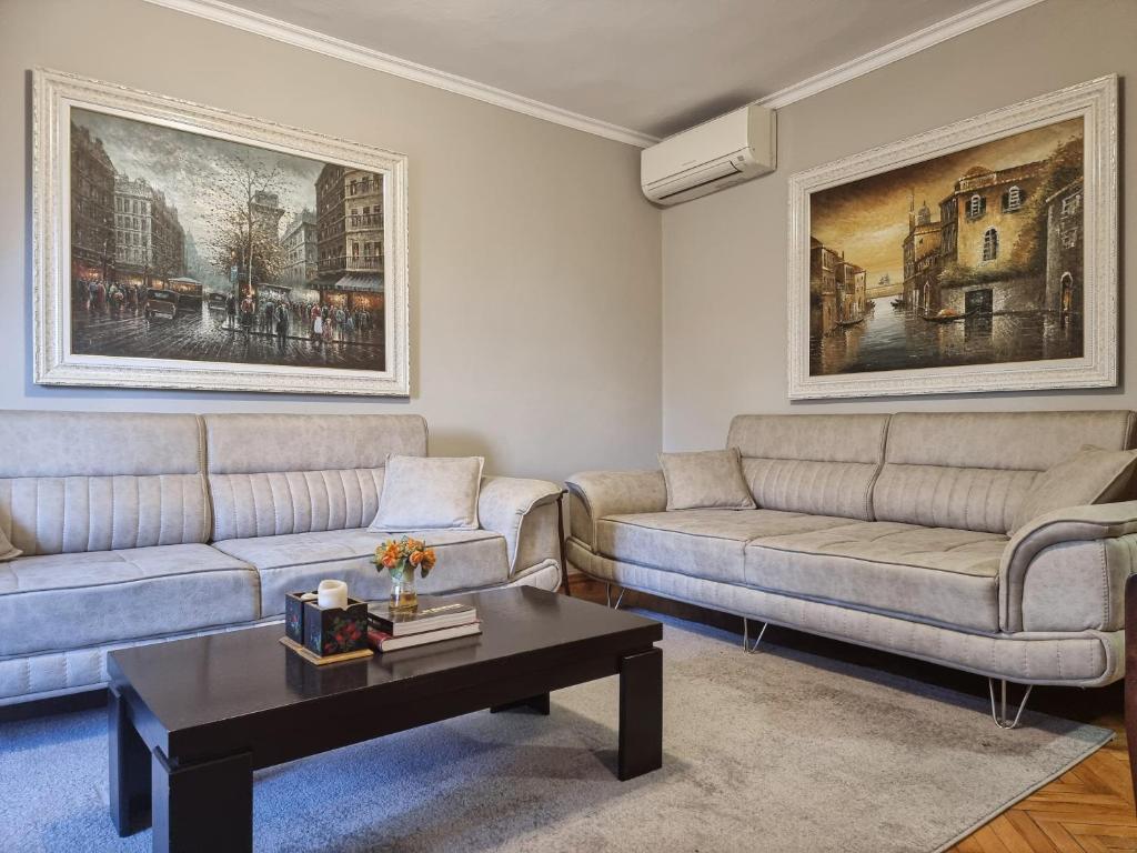 Zona de estar de Tirana Center Cozy Apartment
