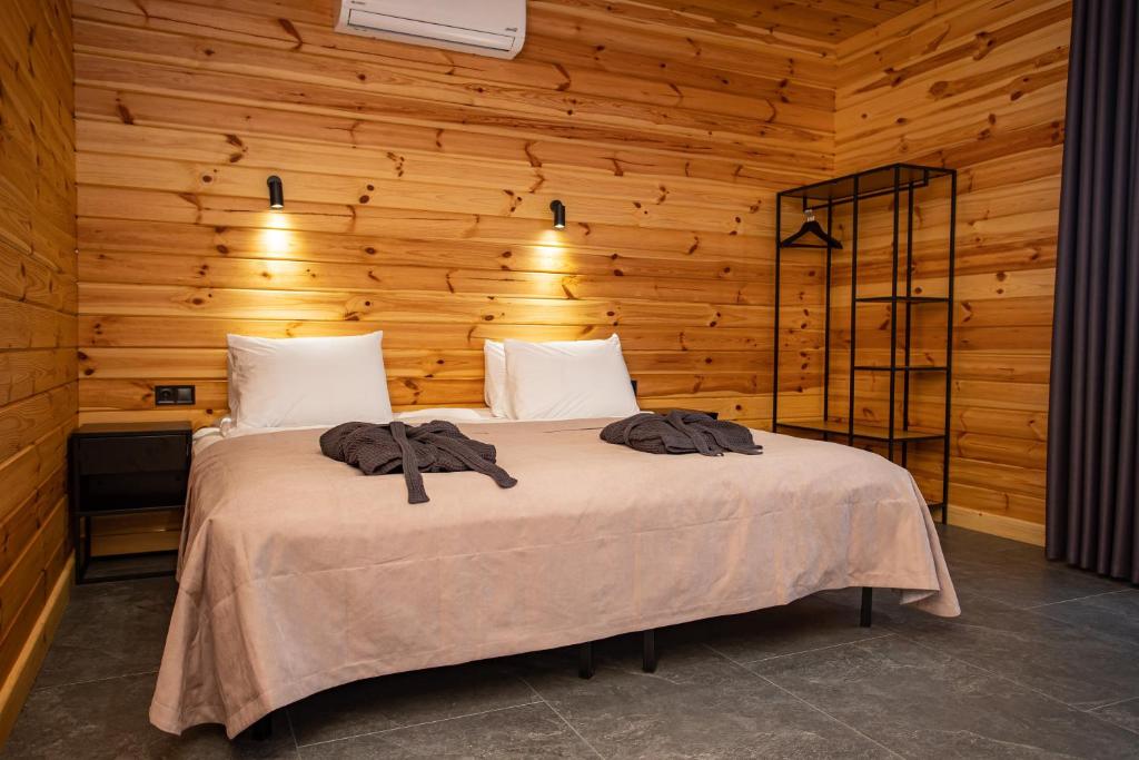 Postel nebo postele na pokoji v ubytování Perlyna Resort