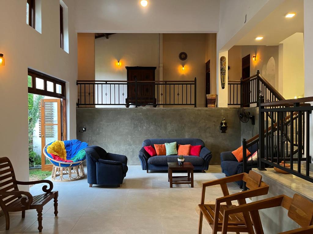 Posezení v ubytování Villa Dinoos- Weligama