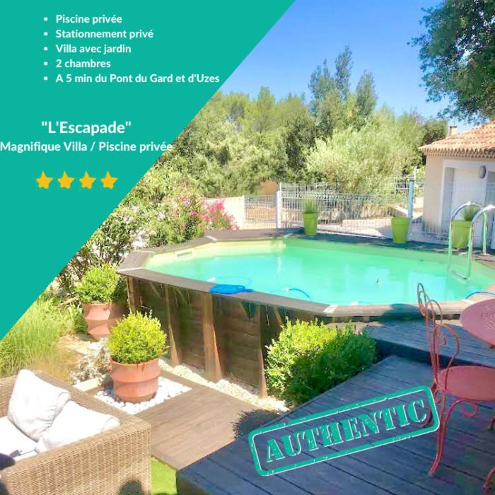 Bazén v ubytovaní L'Escapade, Magnifique Villa avec Piscine alebo v jeho blízkosti