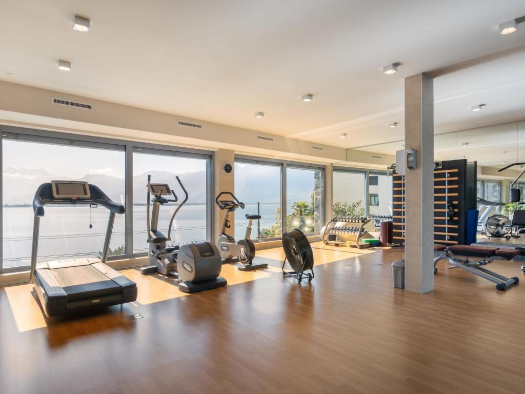 Fitness centrum a/nebo fitness zařízení v ubytování Apartment Le Belvédère D3-8 by Interhome