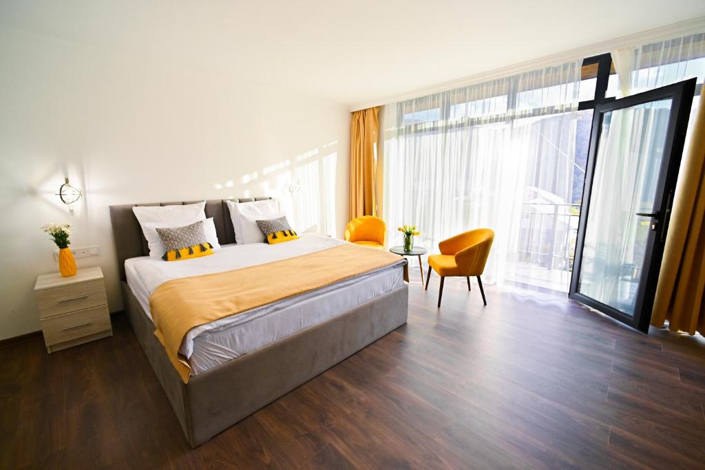 Postel nebo postele na pokoji v ubytování Aurelia Hotel & Restaurant