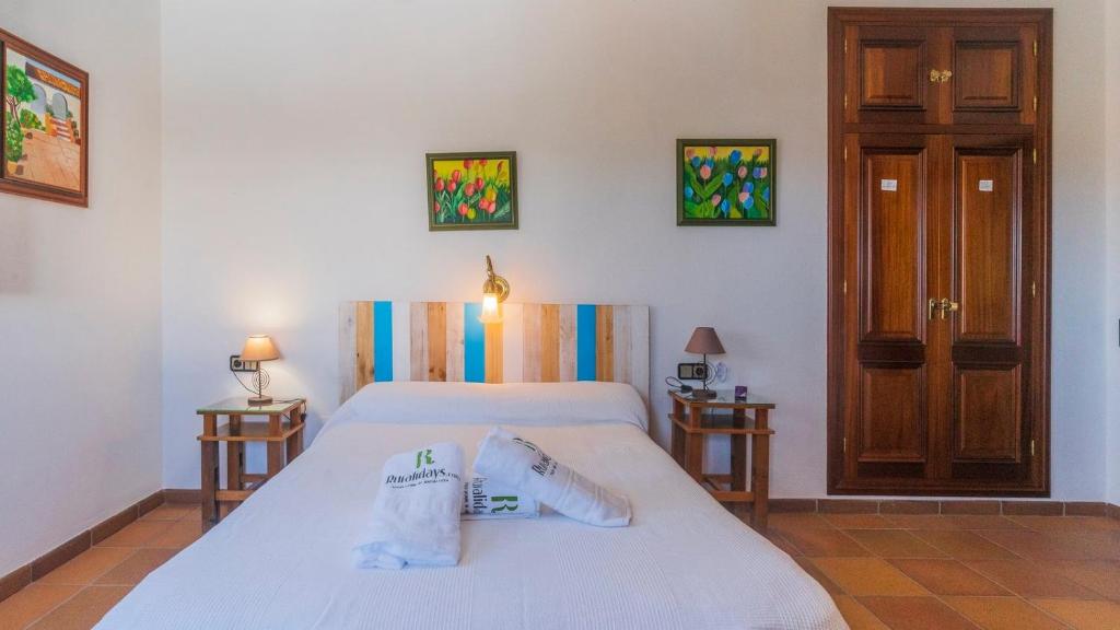 Posteľ alebo postele v izbe v ubytovaní Villa Fructus Vejer de la Frontera - El Palmar by Ruralidays