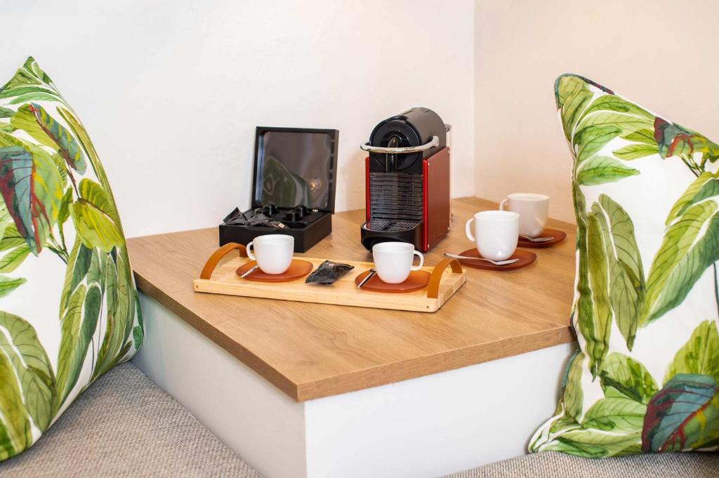Příslušenství pro přípravu čaje a kávy v ubytování Indian Ocean Lodge