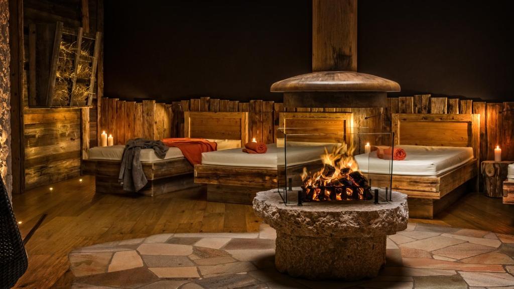 Posedenie v ubytovaní Romantik Hotel Santer