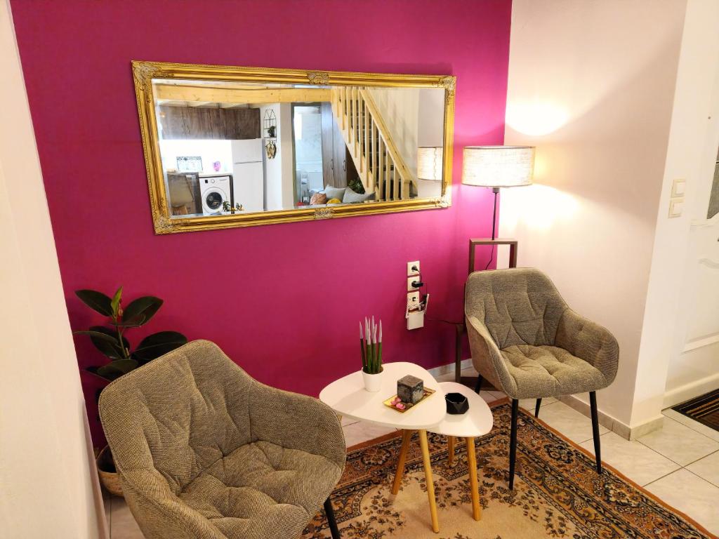 Posezení v ubytování Luxury Loft Apartment Vivian