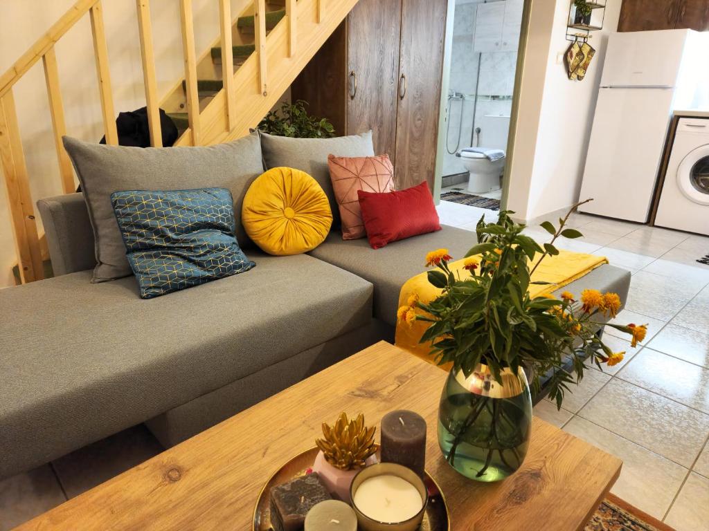 Posezení v ubytování Luxury Loft Apartment Vivian