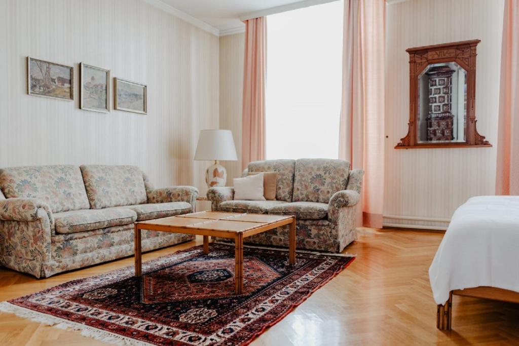 Istumisnurk majutusasutuses Hotel Hammer