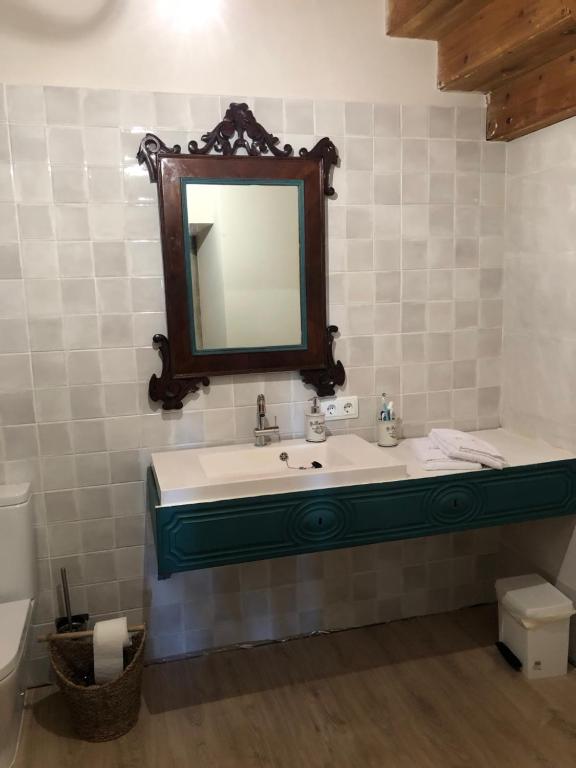 Koupelna v ubytování Casa Tapiolas Rectoría