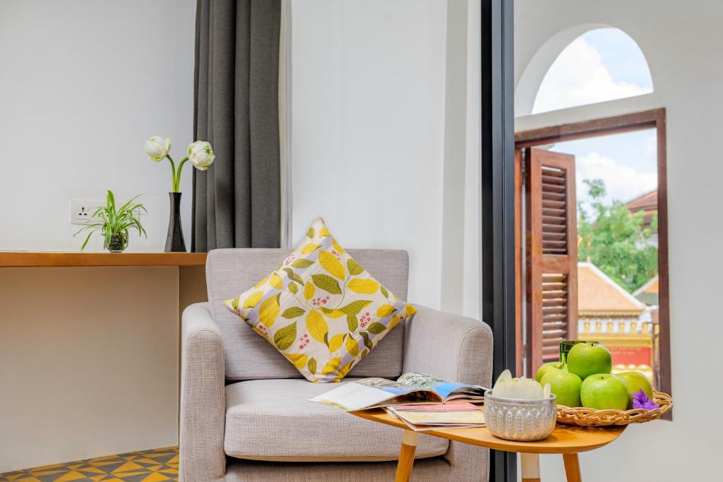 Posezení v ubytování Atelier Hotel