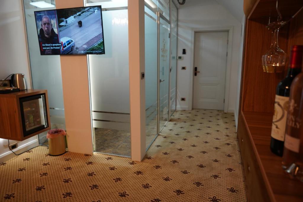 TV a/nebo společenská místnost v ubytování Vila Imperial One Luxury Boutique Hotel