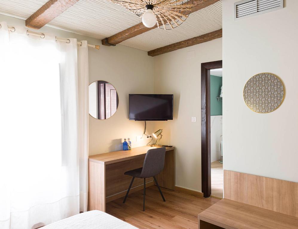 TV a/nebo společenská místnost v ubytování Hotel Juancaballo