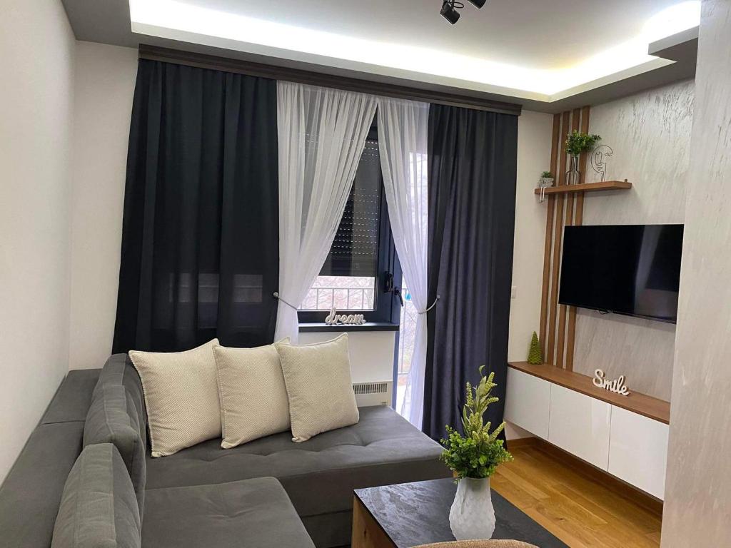 TV a/nebo společenská místnost v ubytování Apartman Sivcevic Titova VIla