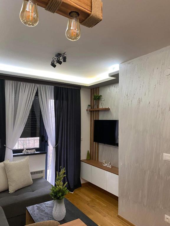 TV a/nebo společenská místnost v ubytování Apartman Sivcevic Titova VIla