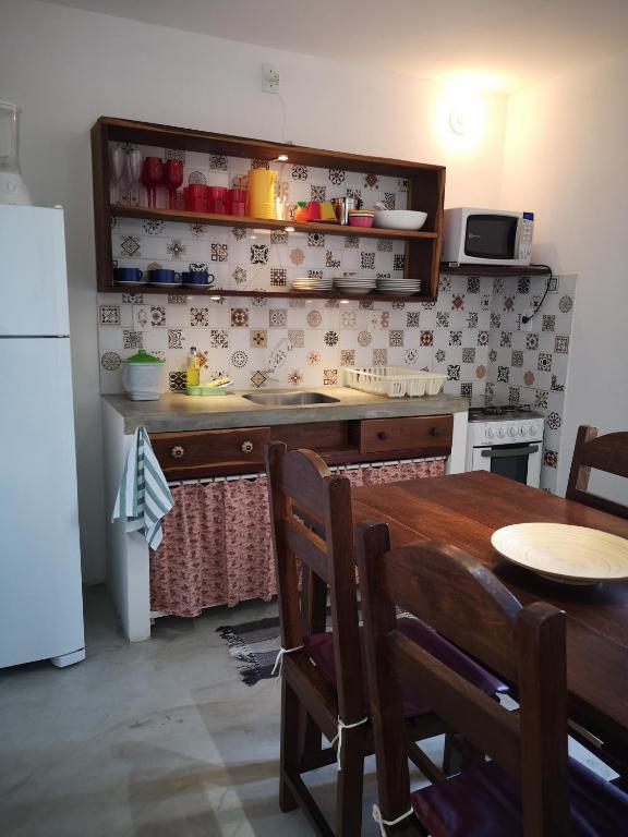 Η κουζίνα ή μικρή κουζίνα στο Morada Patacho