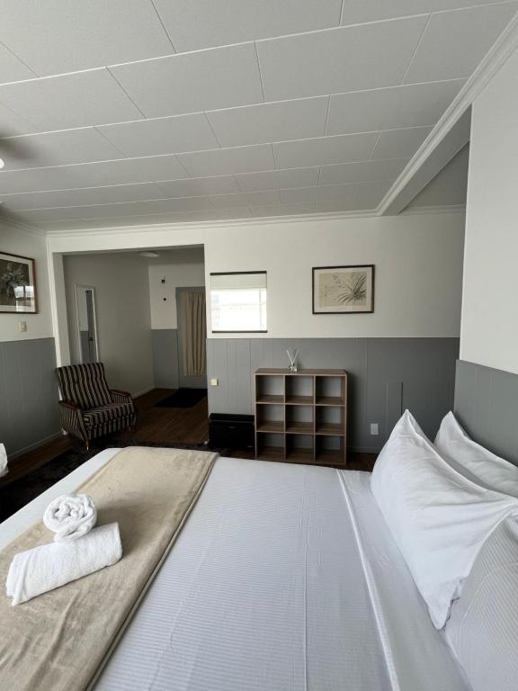Postel nebo postele na pokoji v ubytování Bings Motel