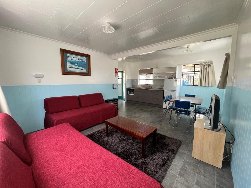 Kuchyň nebo kuchyňský kout v ubytování Bings Motel