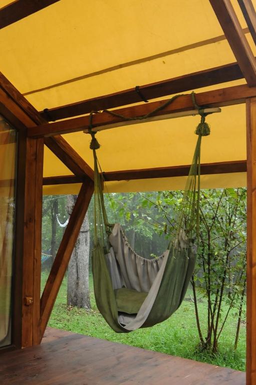 Zahrada ubytování Jvarisa Glamping