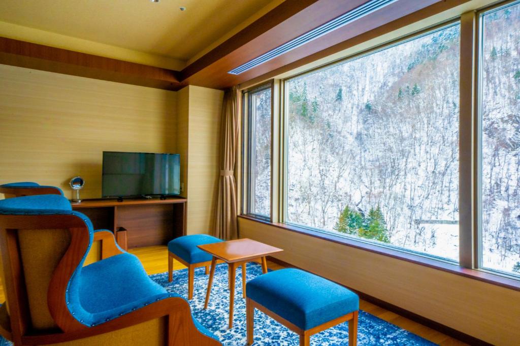 Grand Blissen Hotel Jozankei - Twin Room Met ONsen Uitzichtbad