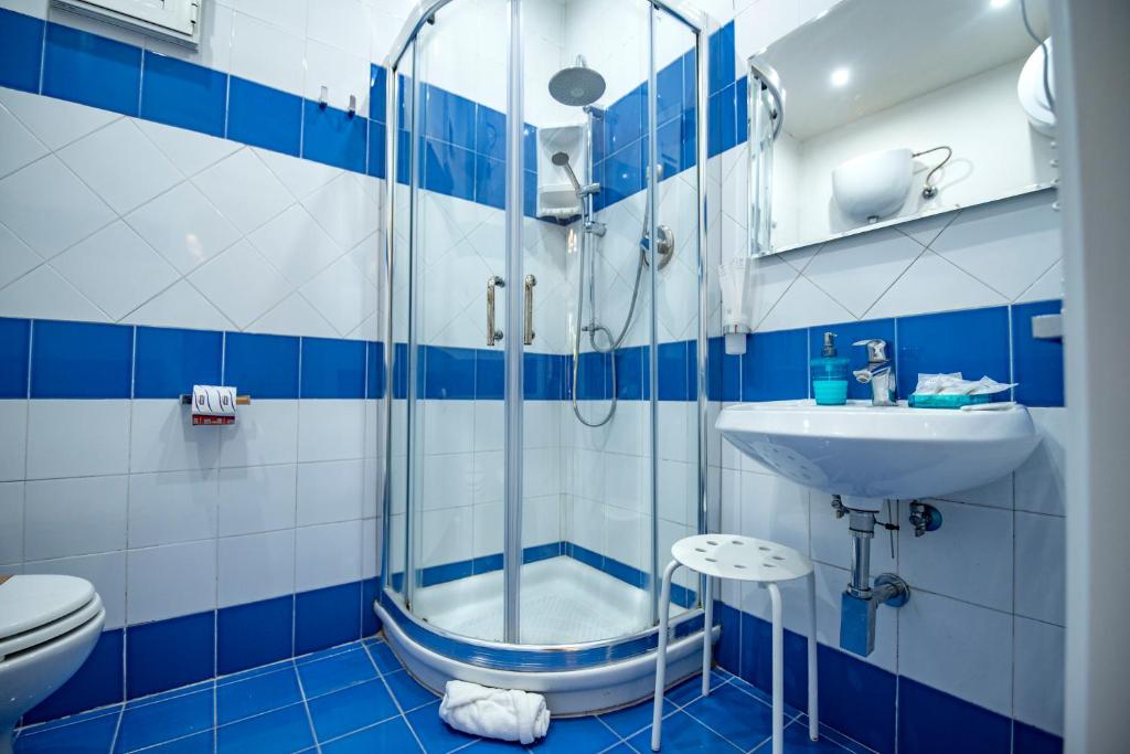Koupelna v ubytování Sonnino B&B