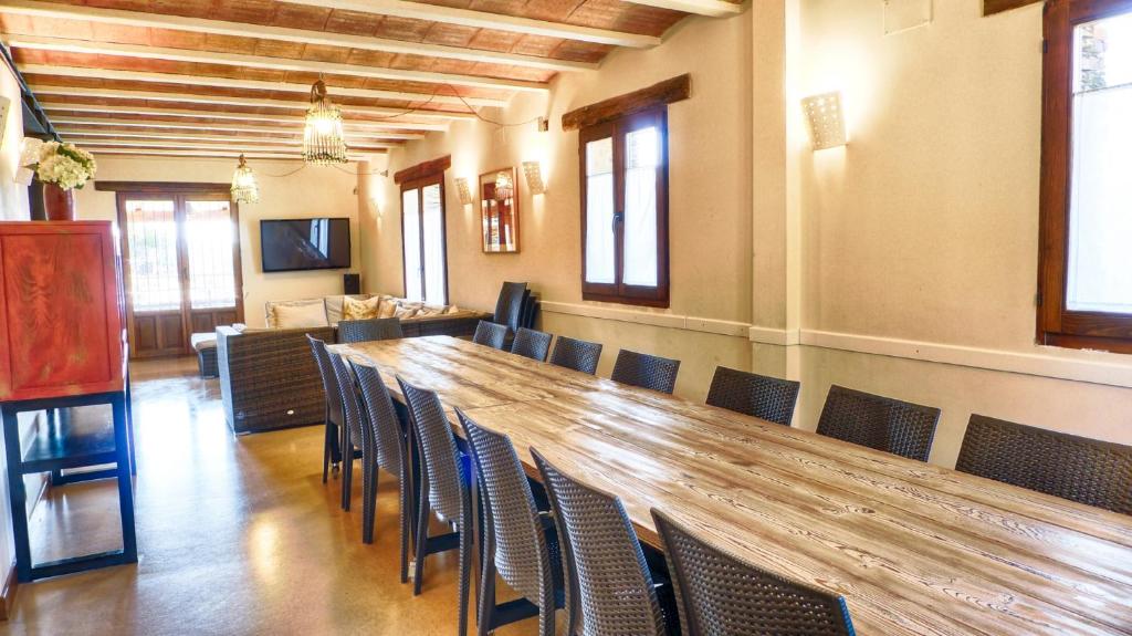 Posezení v ubytování Casa rural El Roble Hueco