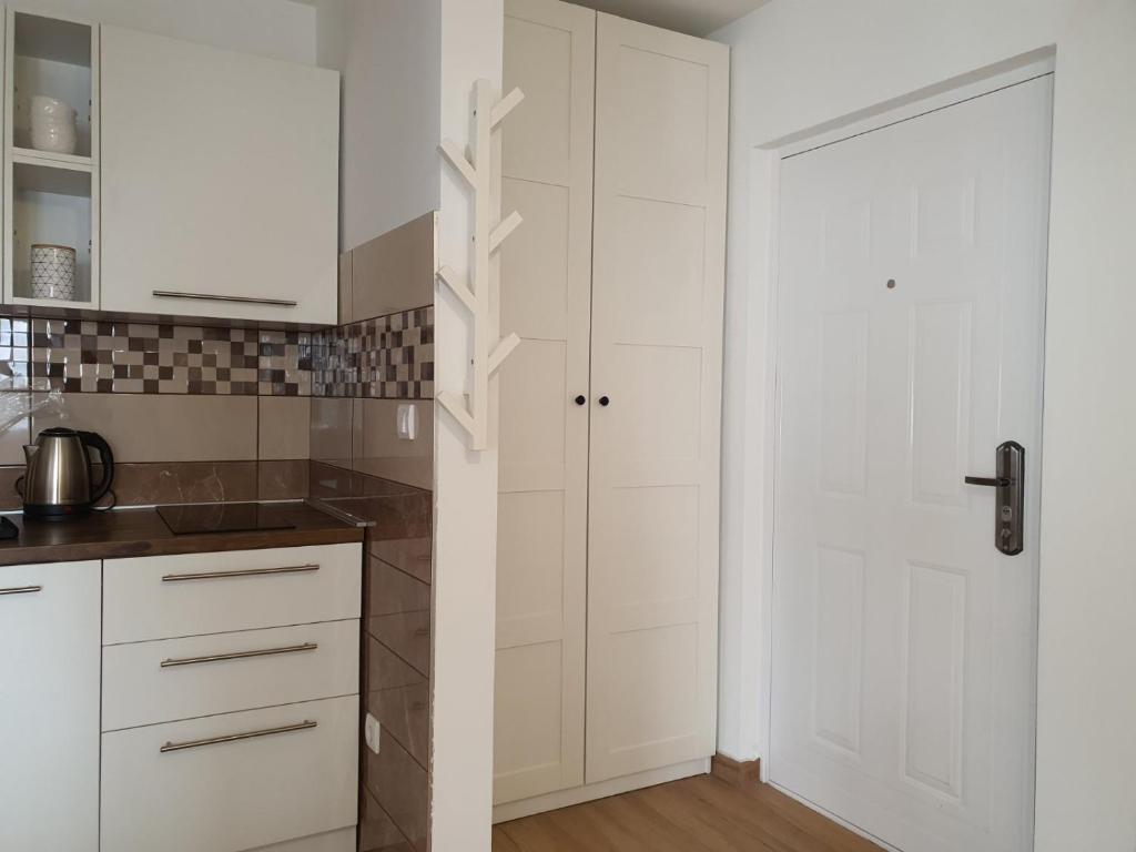 Kuchyň nebo kuchyňský kout v ubytování Apartman NEDA Zlatar