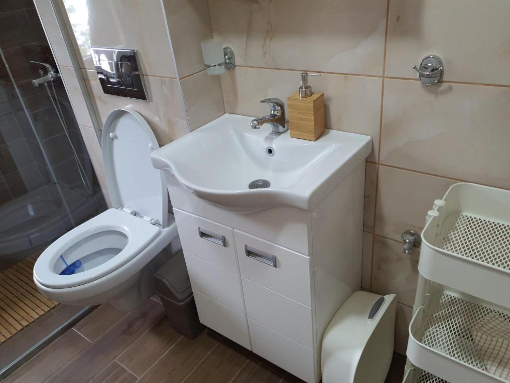 Koupelna v ubytování Apartman NEDA Zlatar