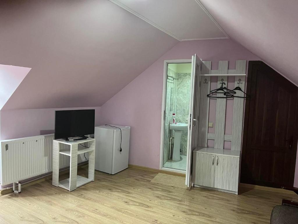 TV a/nebo společenská místnost v ubytování Hotel New Star