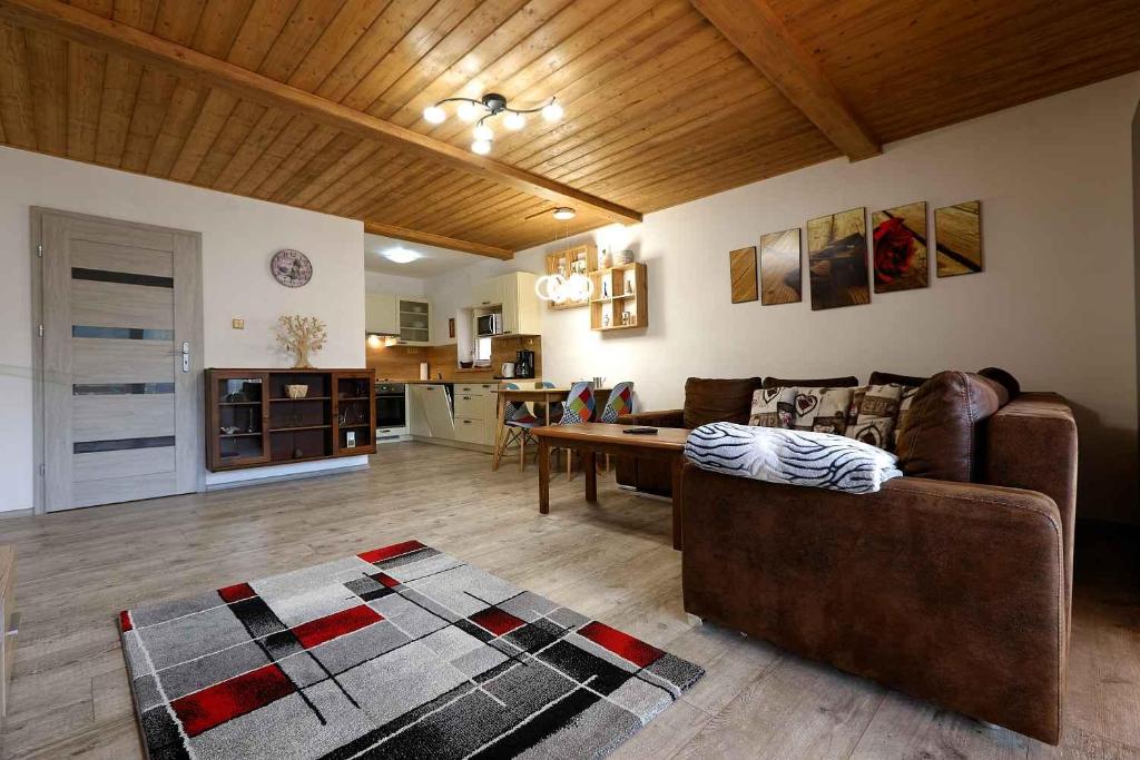 Posezení v ubytování Apartmány ALLISS Harrachov