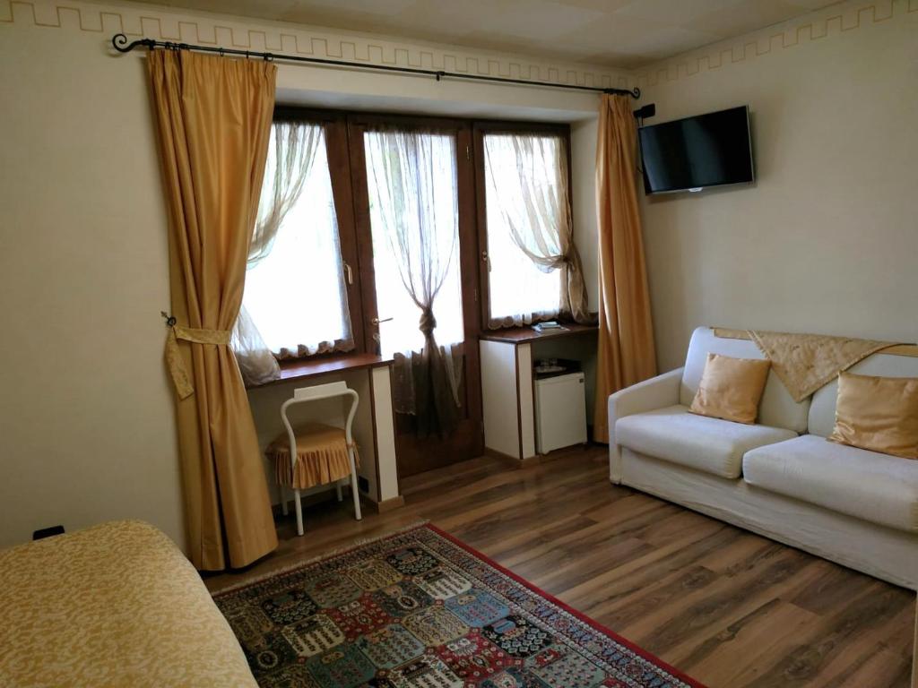 Posezení v ubytování B&B Ernestina
