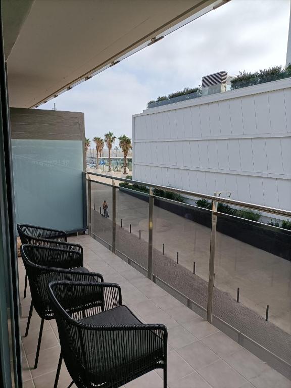 Balkón nebo terasa v ubytování Gran Apartmento Playa Badalona